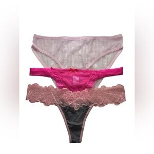 Knotty Knickers Valentines 3 Pair Bundle Size L